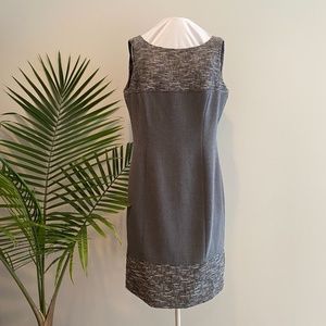 Tahari Gray Sheath-style Dress / 10